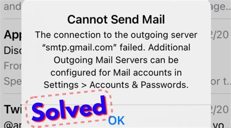 You'll note that you also have the option to force delete requests to be ignored. . Cannot send mail the connection to the outgoing server failed